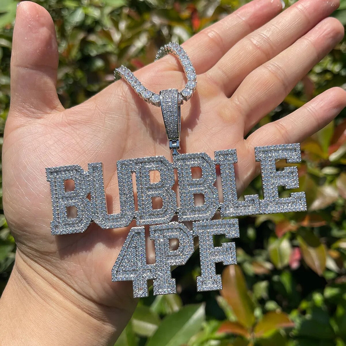 Mens Hip Hop Original Custom Letters Personalized Hip Hop Jewelry Nameplate Pendant