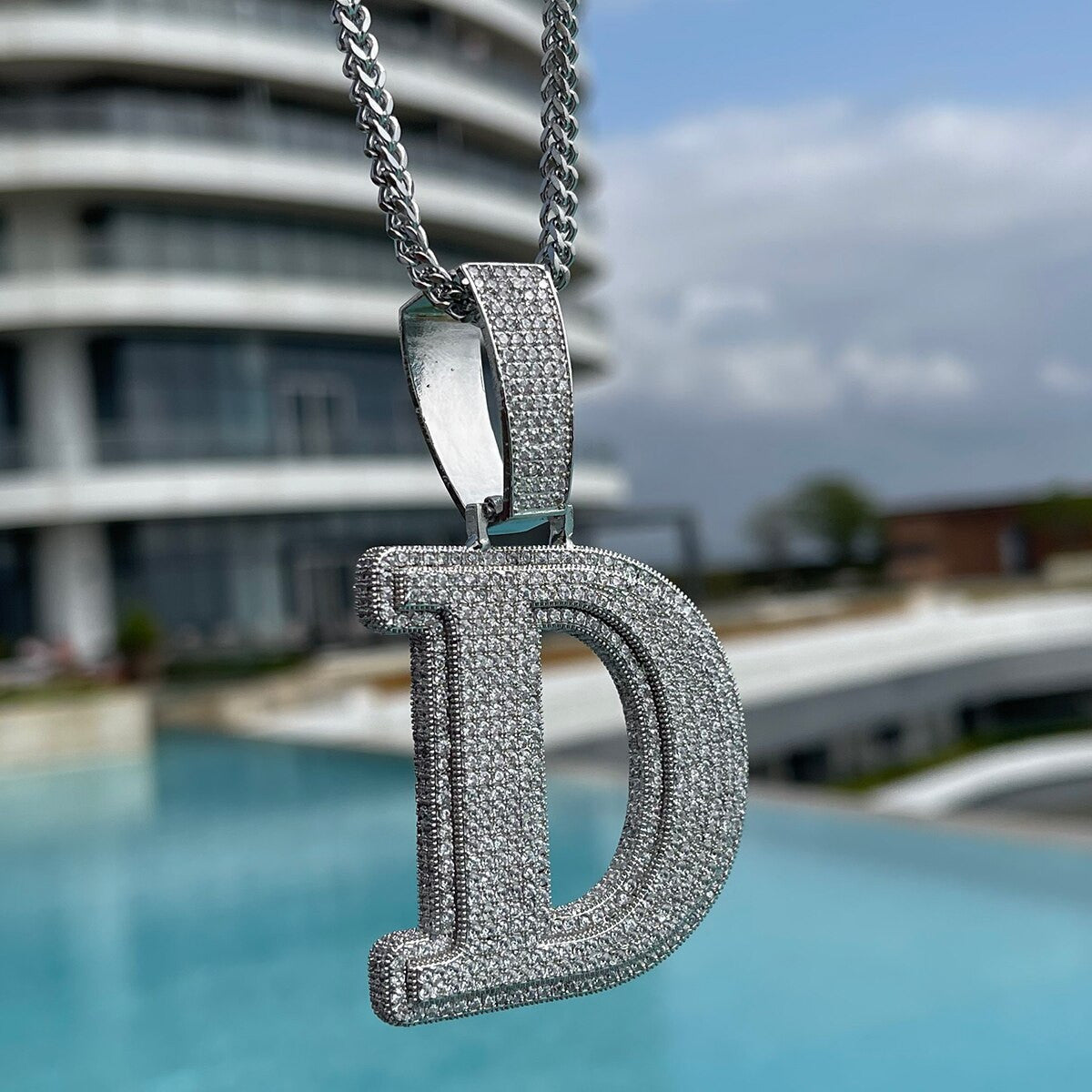 FrostFlex | Iced Blinged Out Double Layer Custom Ice Initial Hip Hop Pendant