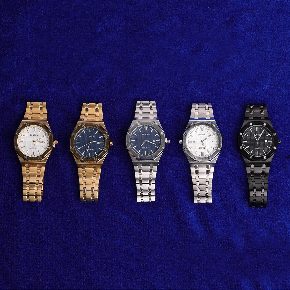 Men's Stainless Steel Grown Man Classic Fashion Hip Hop Watch