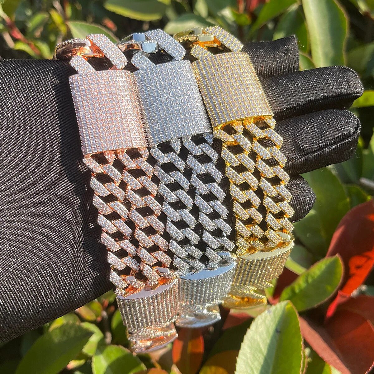 The Double Stack | Designer VVS Diamond CZ 20mm Cuban Link Hip Hop Chain Necklace