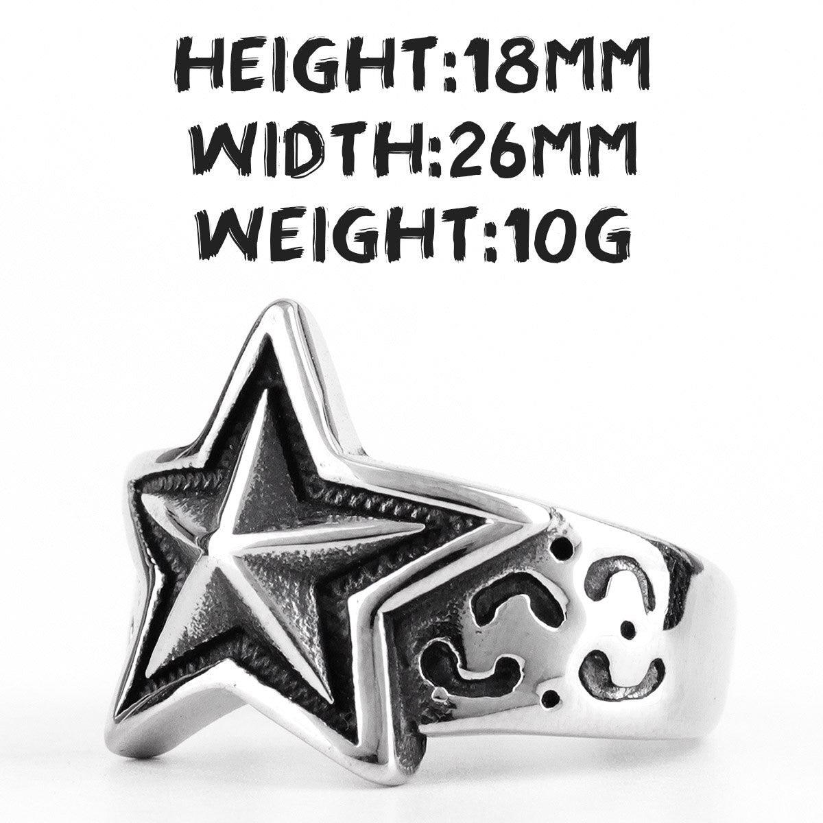 A Star Is Born | No Fade Stainless Steel Super Star Celebrity Superstar Rings
