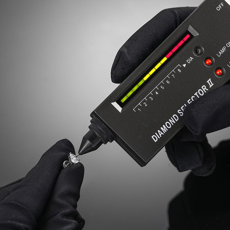 Ladies VVS Diamond Tear Drop 925 Sterling Silver Push Back Earrings