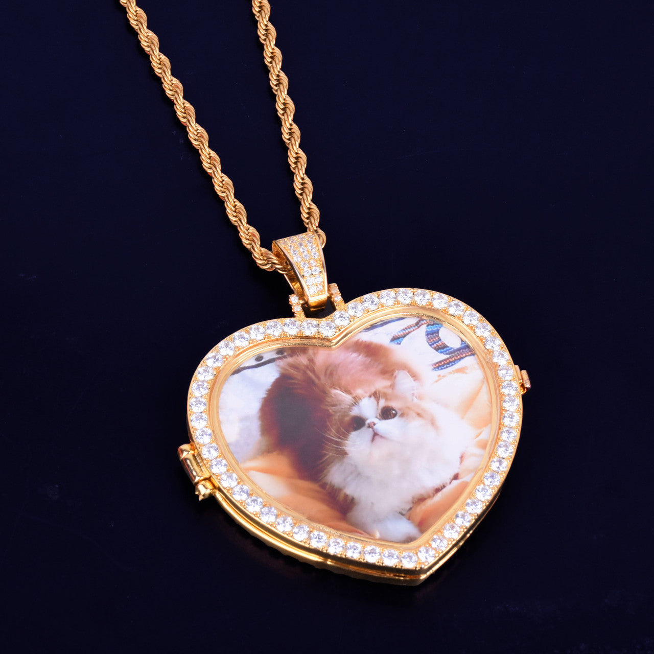 18k Gold Photo Picture Custom Made Necklaces Chains