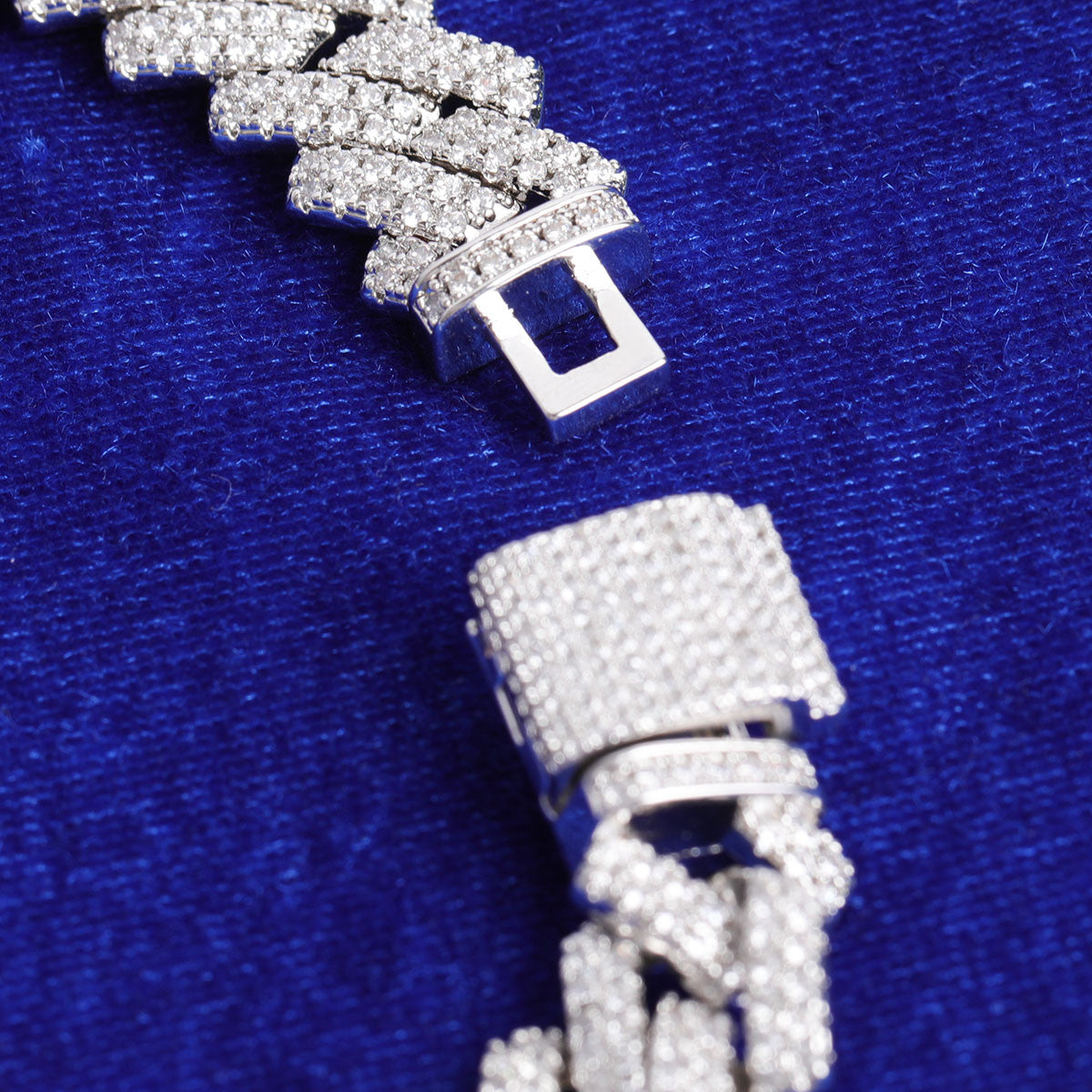 24k 925 Silver Rose Gold Chopper City 5A Stone Flooded Ice Micro Pave Ak47 Hip Hop Pendant Chain Necklace