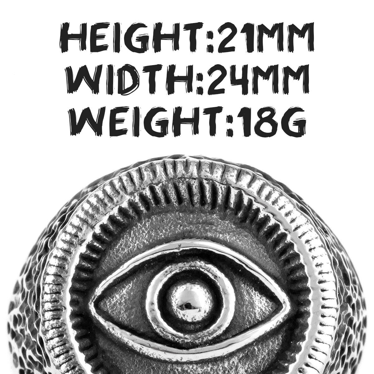 Eye Of God | 316L Street Wear Solid Stainless Steel Masonic Retro Design Rings