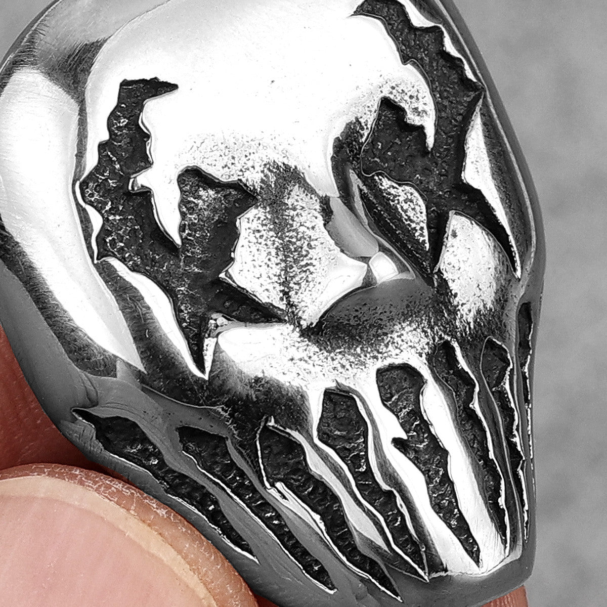 Demon Clown | No Fade Solid Stainless Steel Clown Mask Hip Hop Pendant