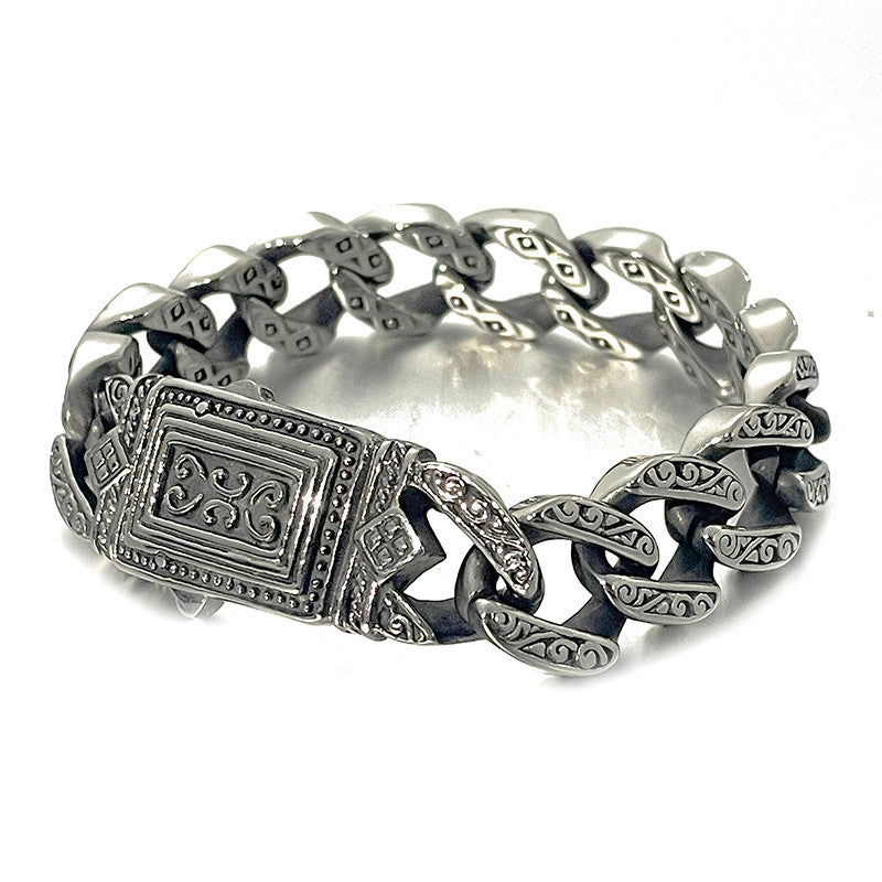 Fearless Guardian | Mens No Fade Stainless Steel Street Rock Totem Bracelet