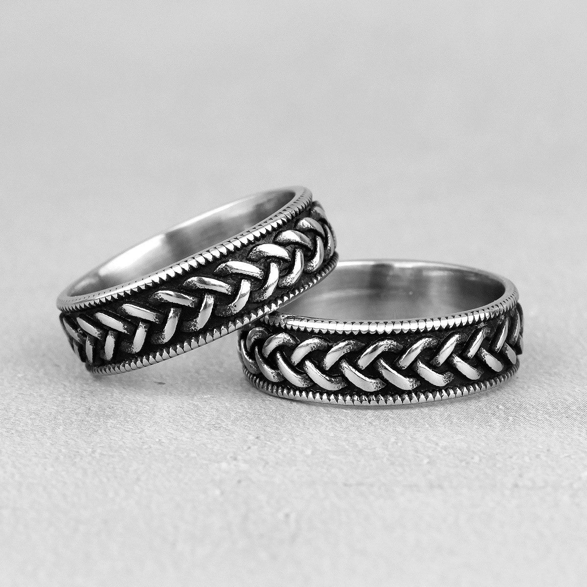 Celtic Knot | No Fade Solid Stainless Steel Interlocking Unity Designer Rings
