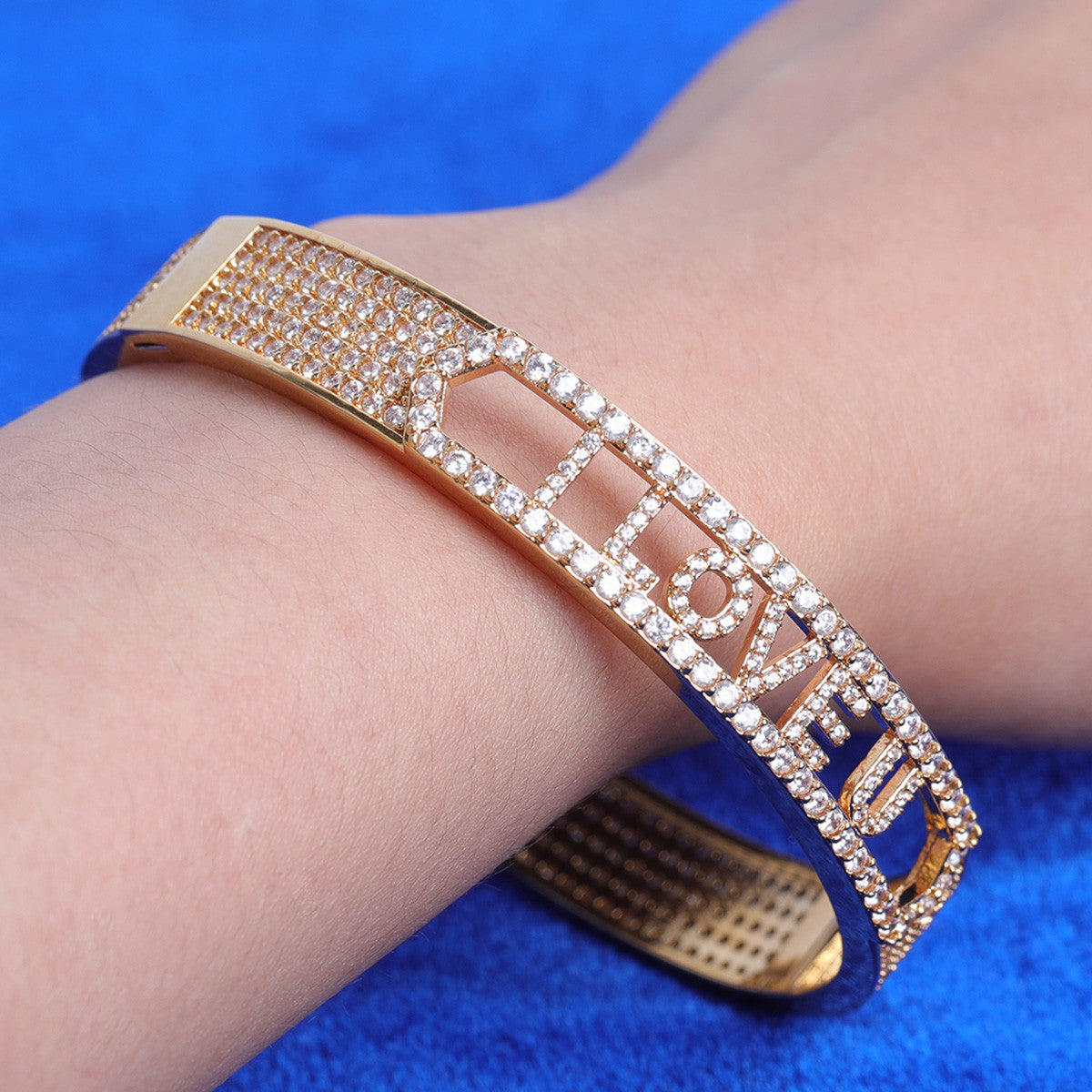 Royal Monogram | VVS Diamond CZ Custom Name Initial Bling Bracelet