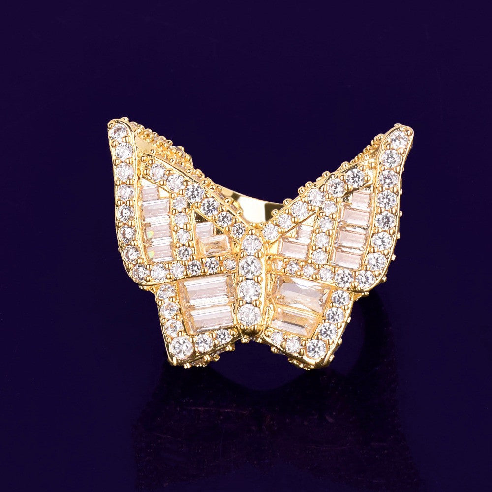 18k Gold Butterfly Ring