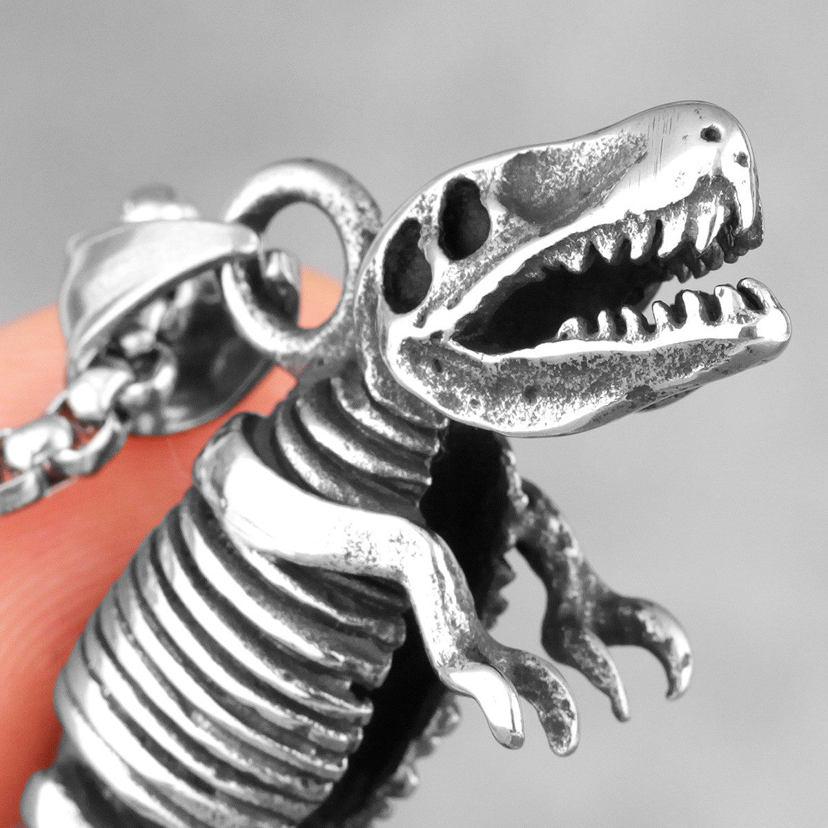 Rex Steel | The Mighty Tyrannosaurus Dinosaur Fossil Street Wear Pendant