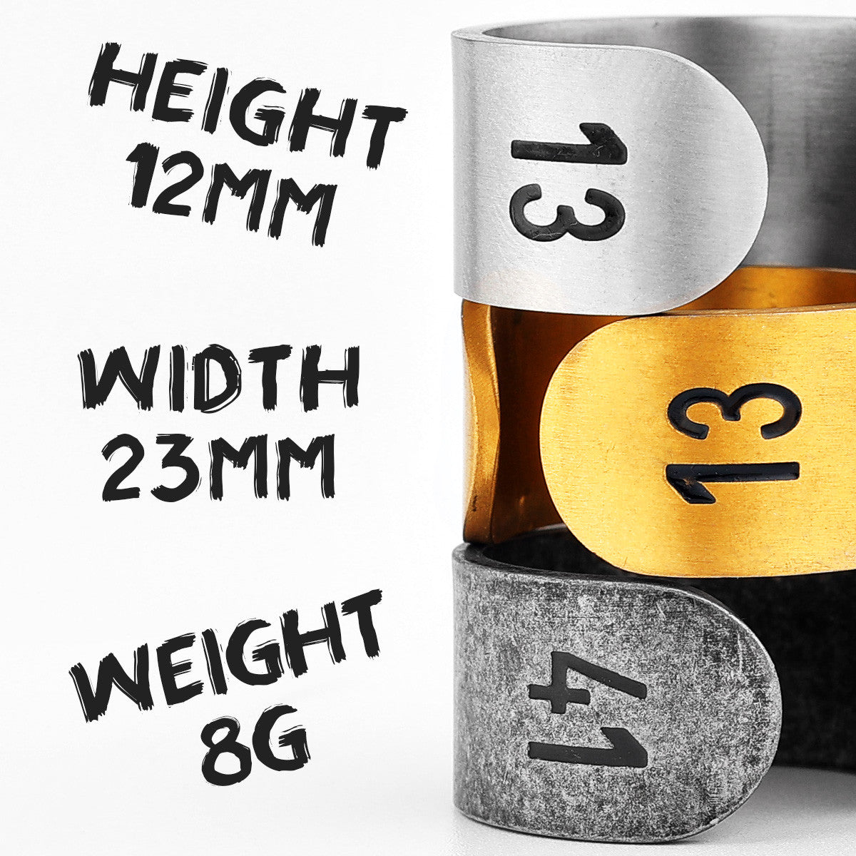 1314 Korea Style | 14k Gold Brushed Over No Fade Stainless Steel Couples Rings