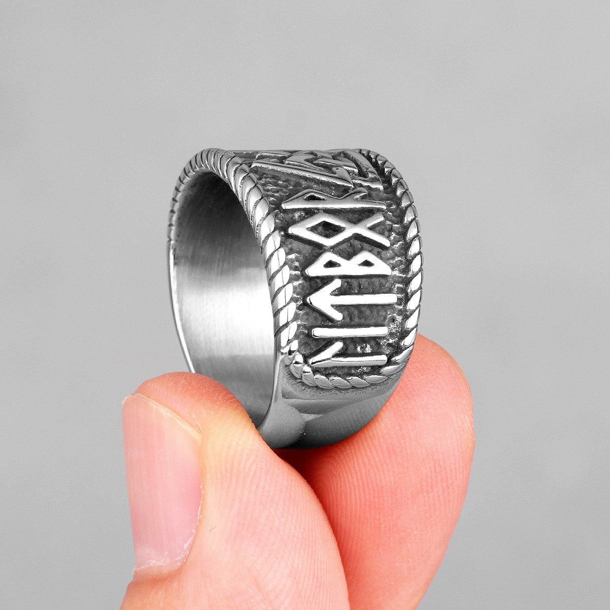 The Myth Of Odin | 316L No Fade Stainless Steel Three Triangle Norse Mythology Unique Ring