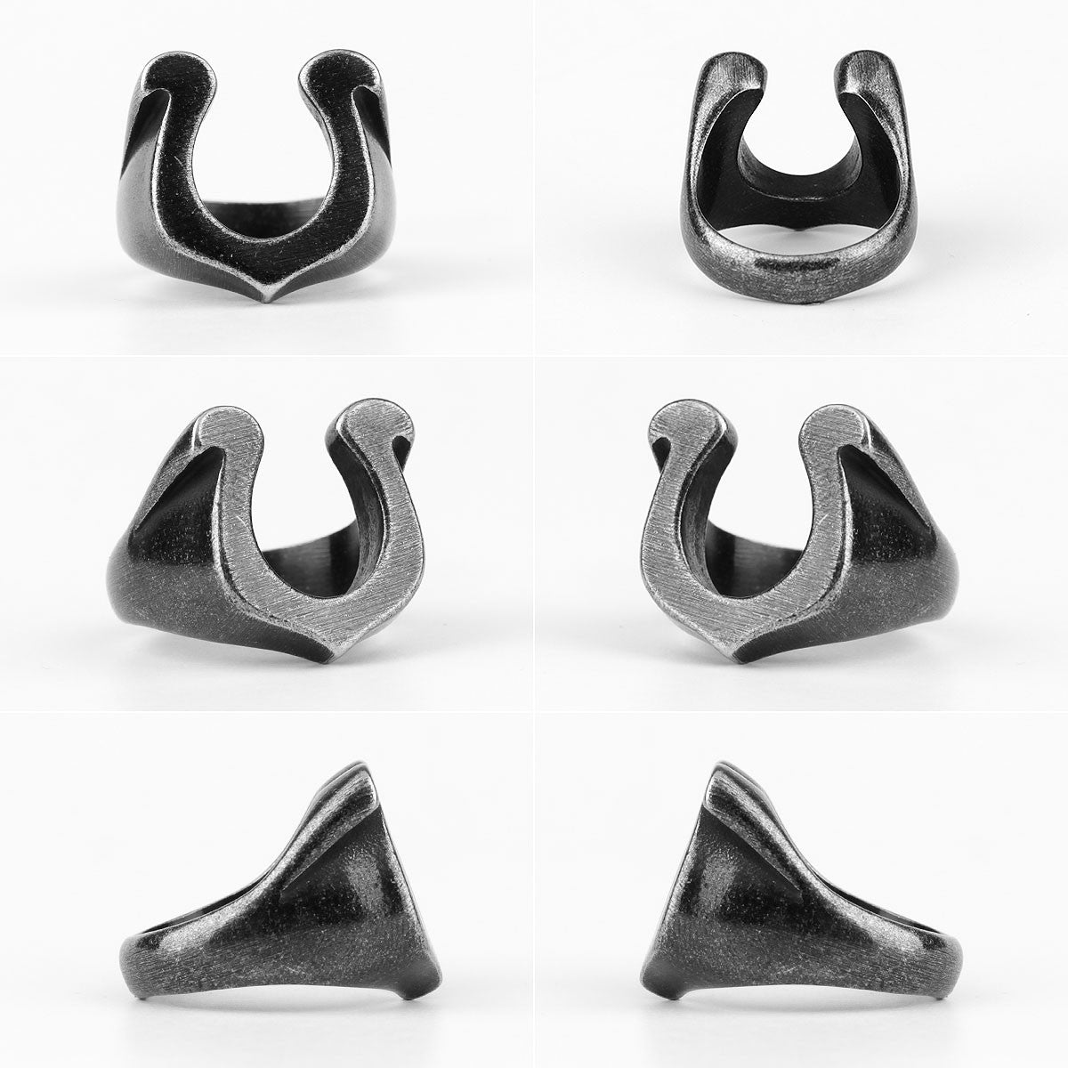 The Horseshoe | No Fade 316L Stainless Steel Lucky Horseshoe Street Stylish Rings