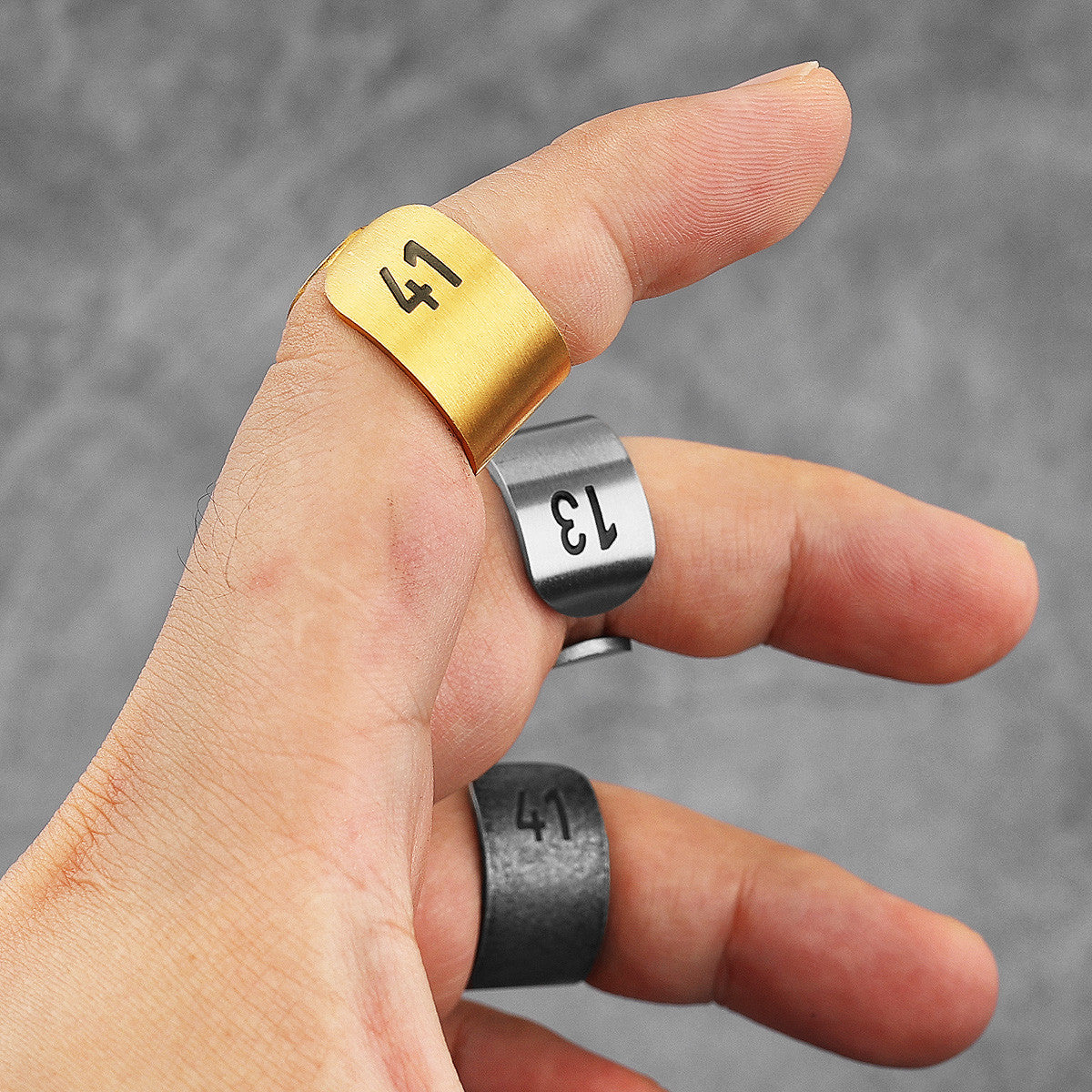 1314 Korea Style | 14k Gold Brushed Over No Fade Stainless Steel Couples Rings