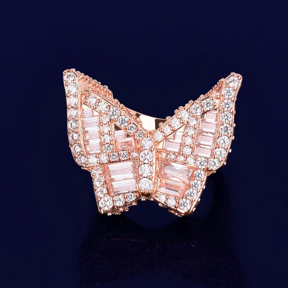 Rose Gold Butterfly Ring