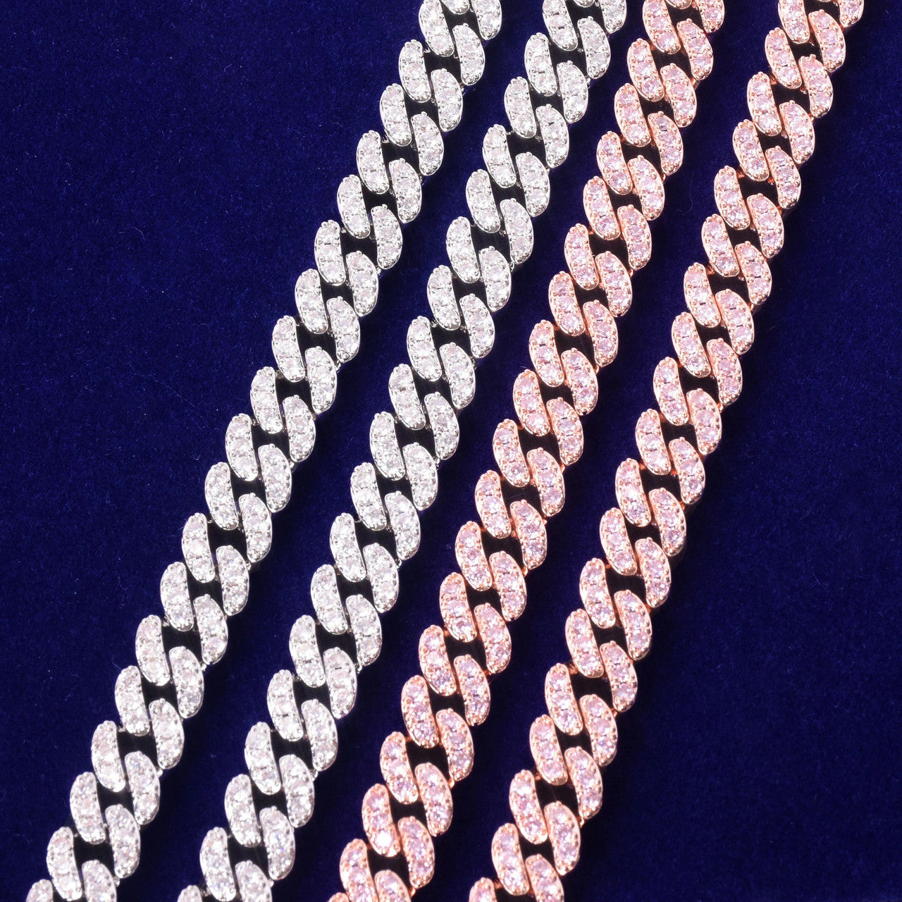 Dazzling Elegance Initial Pendant and Frostfire Hip Hop Cuban Link Chain