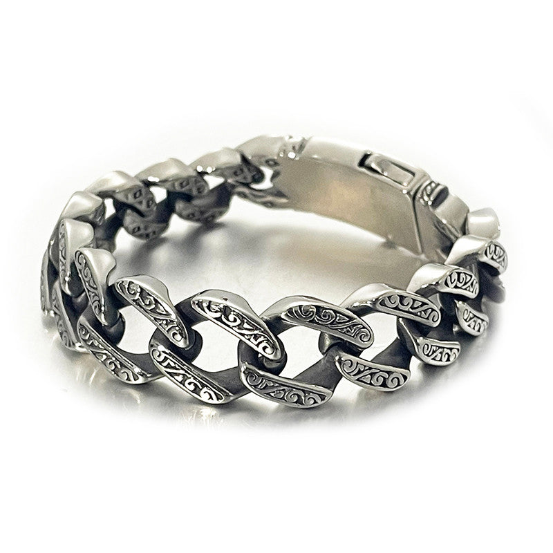 Fearless Guardian | Mens No Fade Stainless Steel Street Rock Totem Bracelet