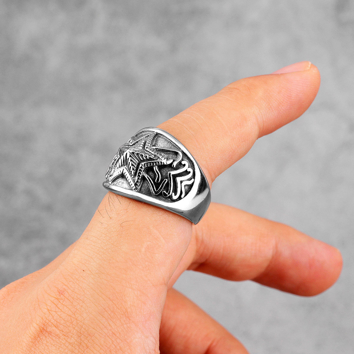 Star Of Stars | 316L No Fade Stainless Steel Unique Personality Street Style Rings