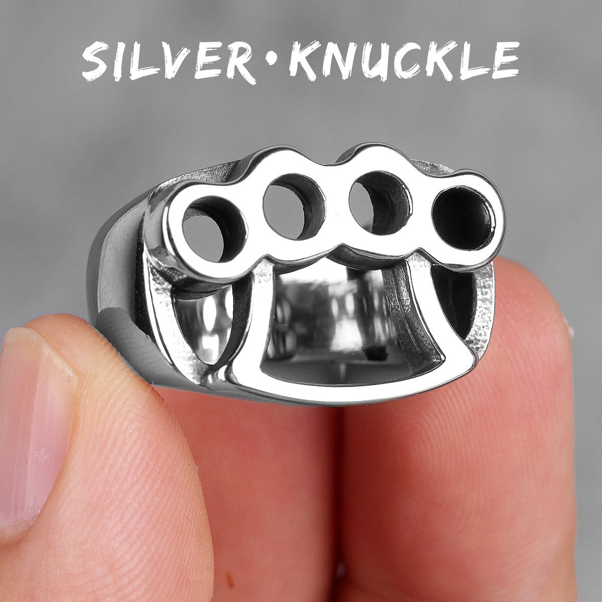 Mens No Fade 316L Stainless Steel Brass Knuckles Street Wear Hip