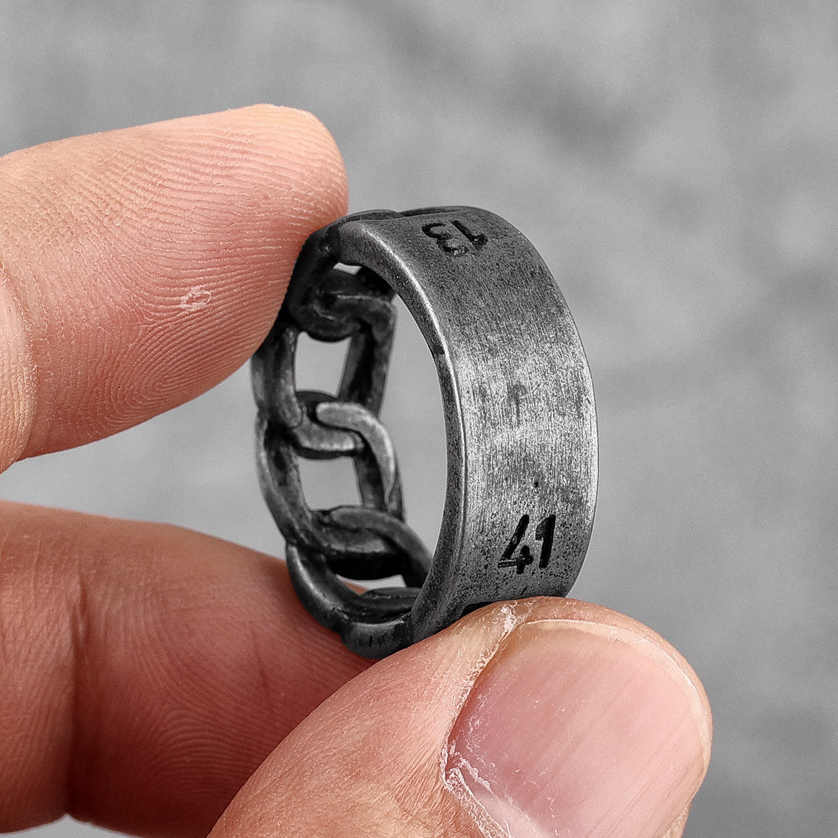 Cuban Link 1314 Forever Love 316L No Fade Stainless Steel Street Wear Rings