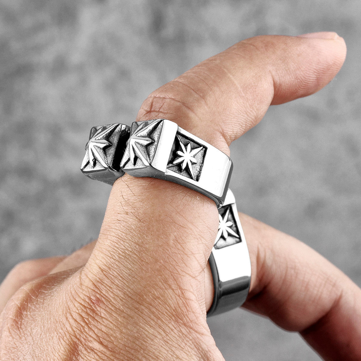 Polaris | Vintage Retro Unique Style 316L No Fade Stainless Steel Streetwear Celestial Ring