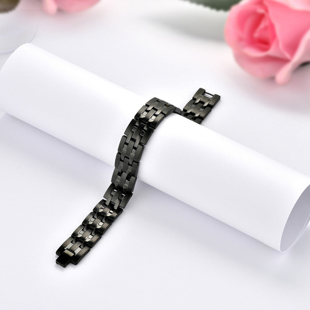 Mens Germanium No Fade Stainless Steel Magnetic High Fashion Bracelets