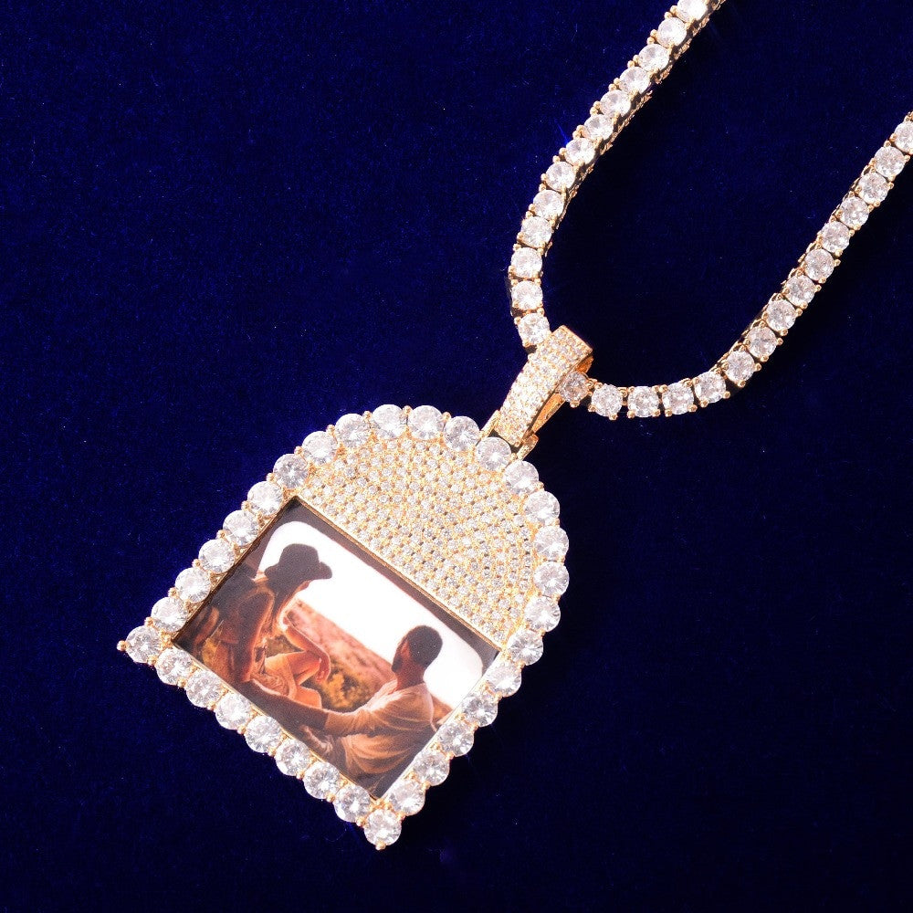 Legacy Of Love | Till Death Tombstone Photo Picture Pendant Chain Necklace