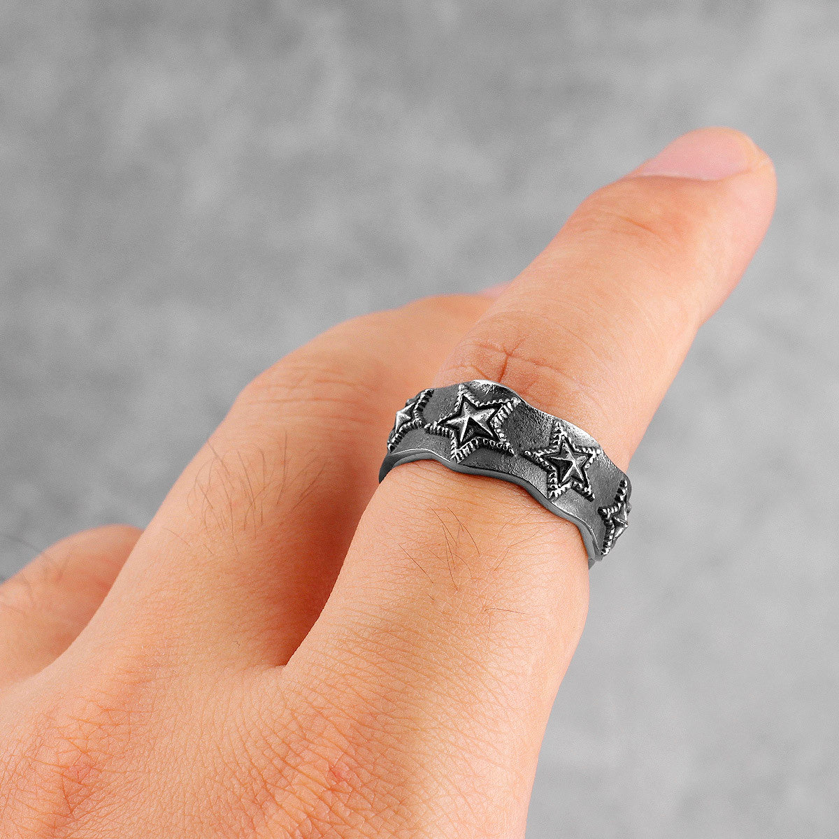 Starfish | 316L Solid Stainless Steel Starfish Star Unique Personality Rings