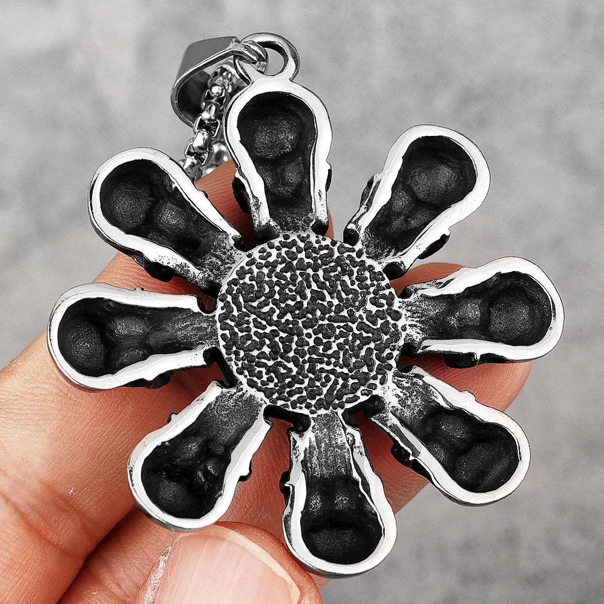 Eye Of God | Solid Stainless Steel Skull Head Hip Hop Pendant Amulet