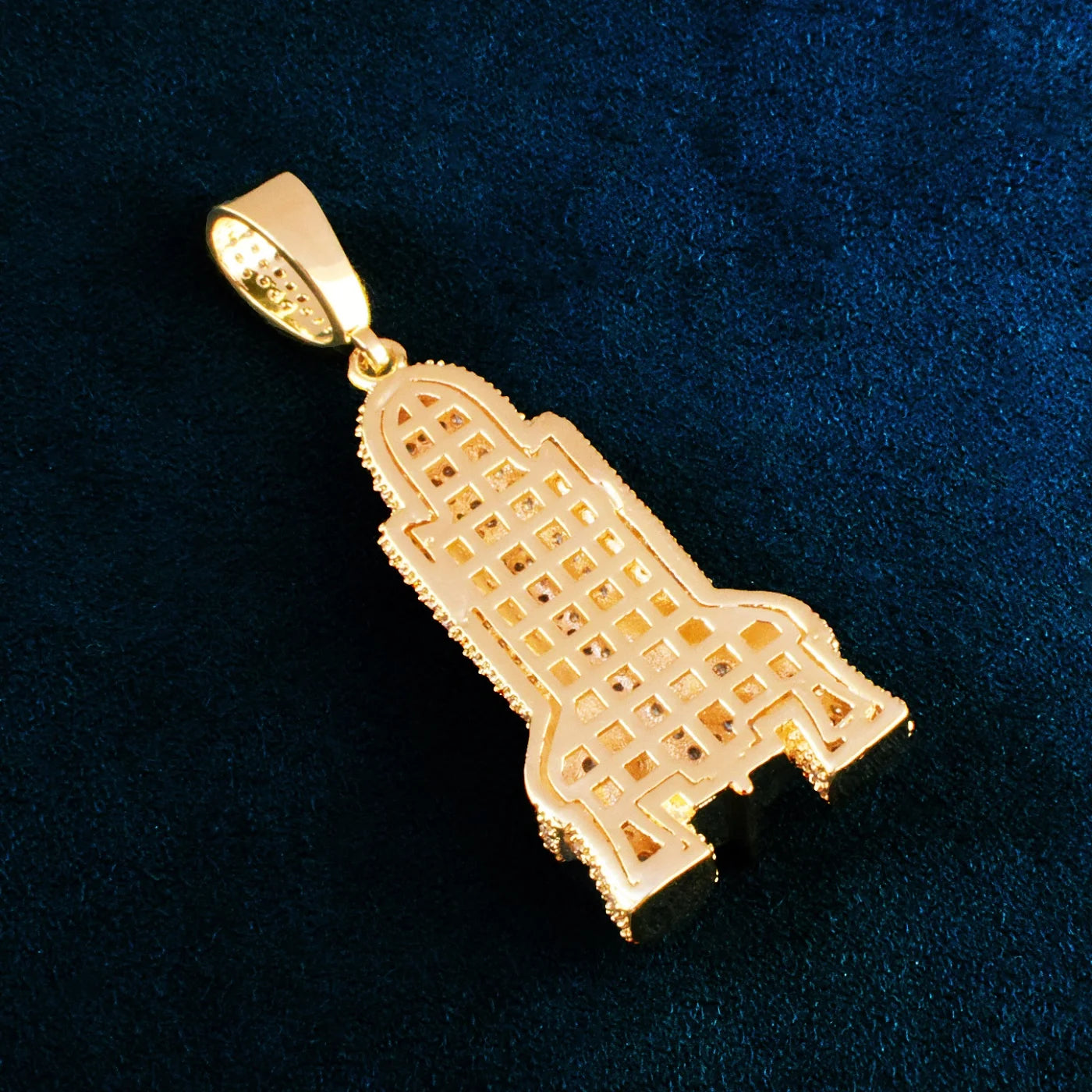 Rocket Ship | VVS Diamond CZ Iced Blinged Out Spaceship Hip Hop Pendant