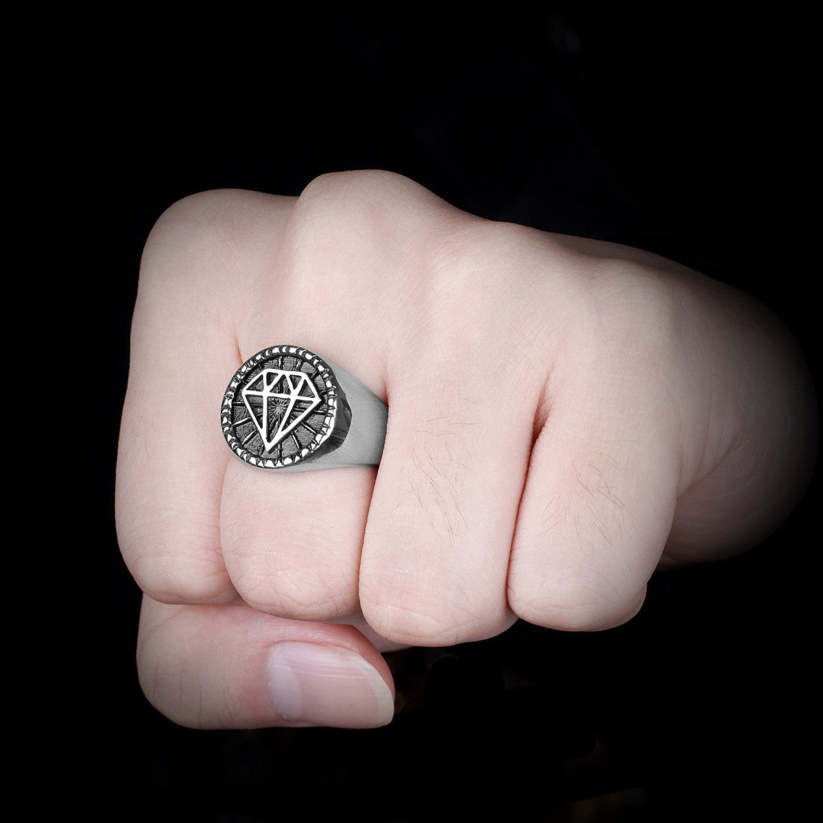 316L Stainless Steel No Fade Stainless Steel Shine Like A Diamond Bling Rings