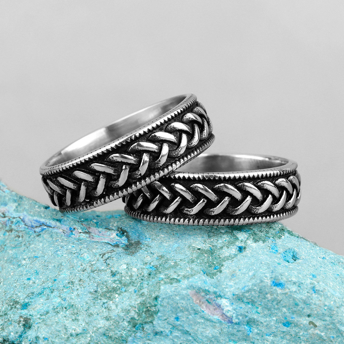 Celtic Knot | No Fade Solid Stainless Steel Interlocking Unity Designer Rings