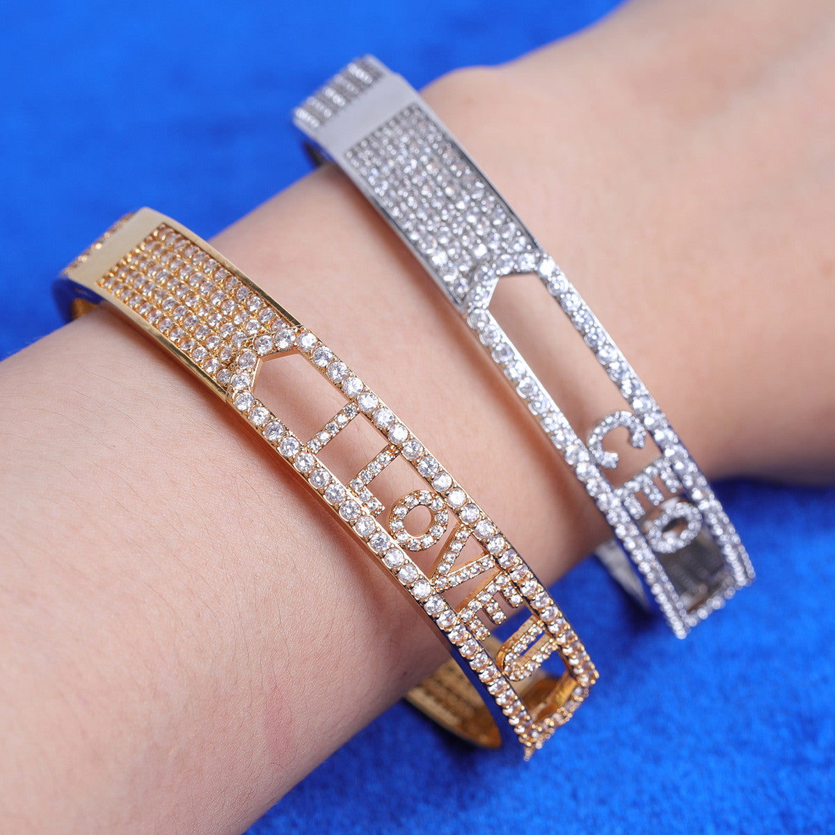 Royal Monogram | VVS Diamond CZ Custom Name Initial Bling Bracelet