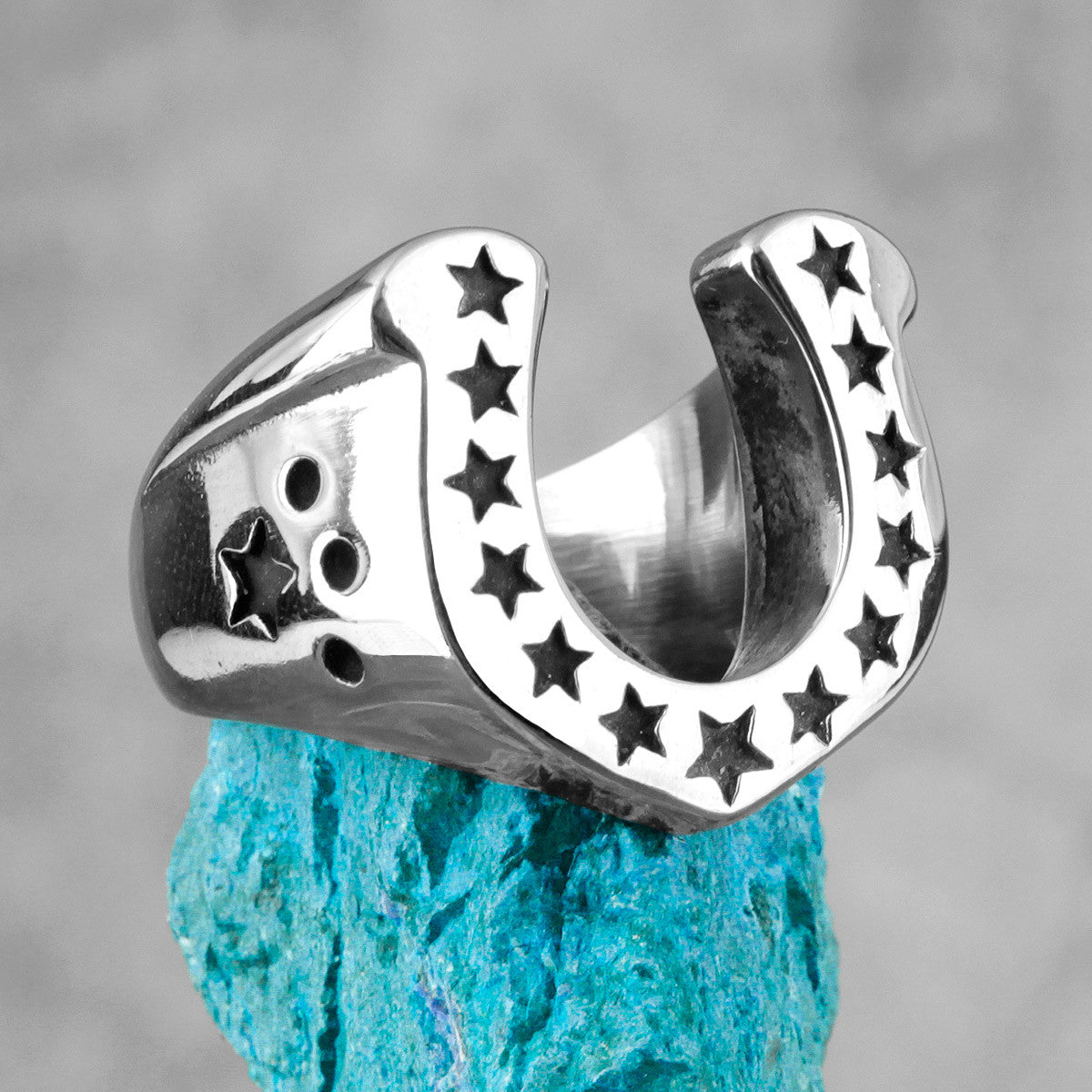 The Horseshoe | No Fade 316L Stainless Steel Lucky Horseshoe Street Stylish Rings