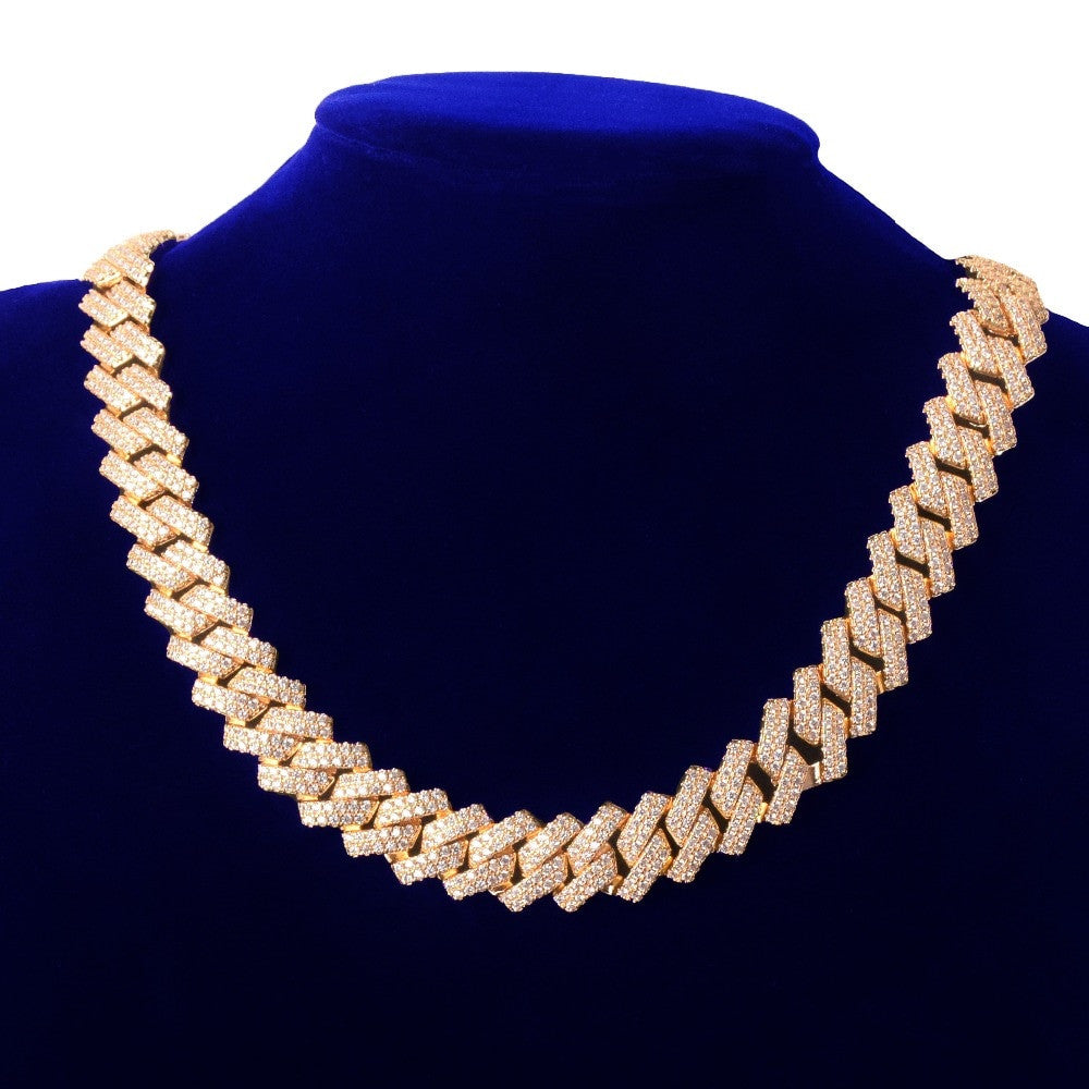 The Close Cut | Solid 14mm Tight Neck 24k Gold Miami Cuban Link Necklace