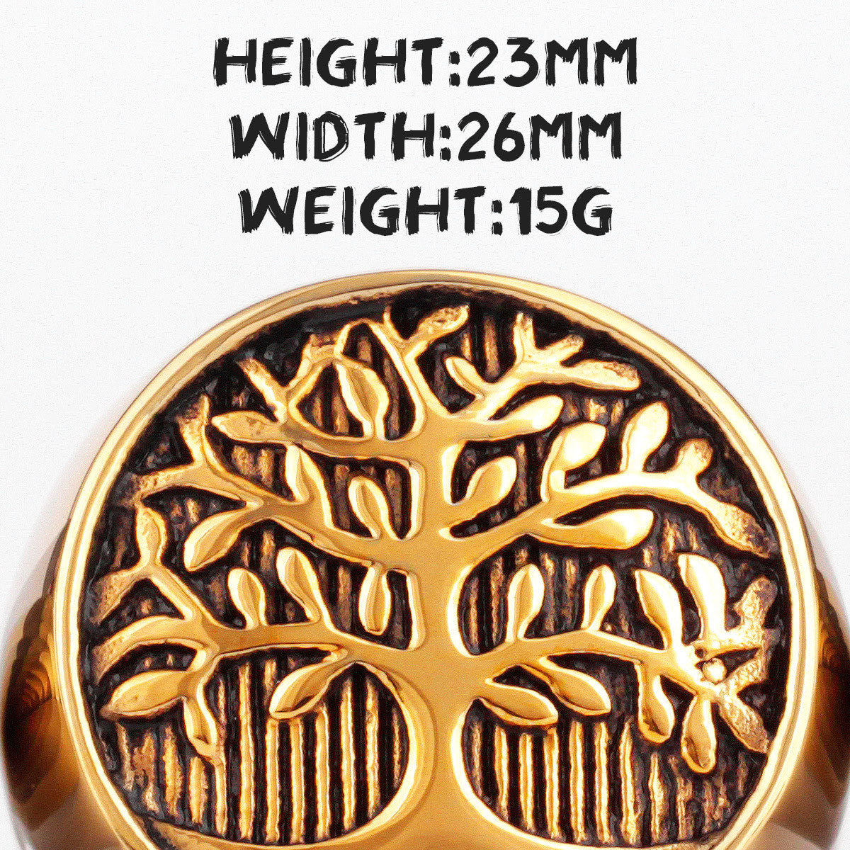 Tree of Life | Solid Stainless Steel 316L No Fade Spiritual Awakening Peace Ring
