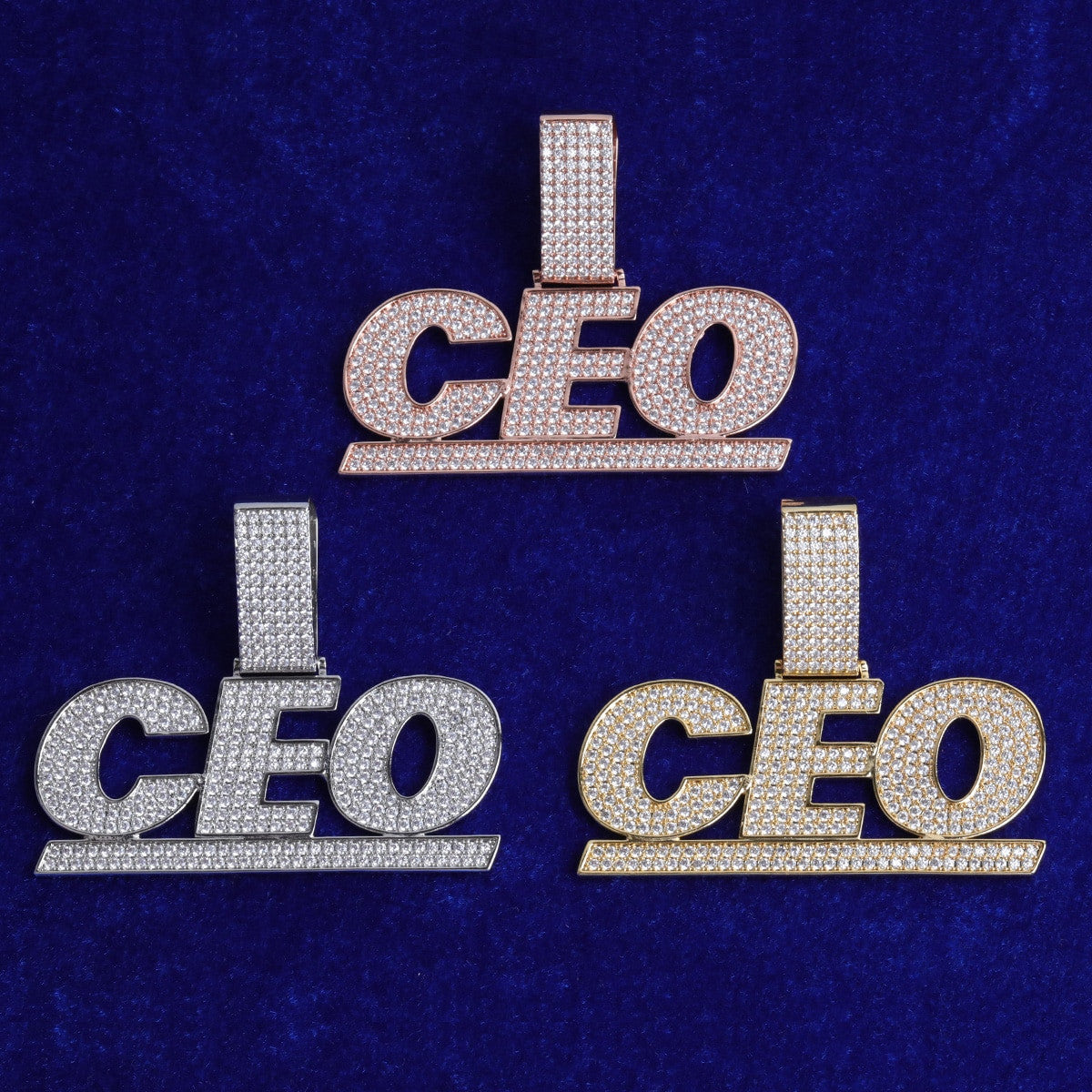 Boss Baller 5A Flooded Ice Hip Hop Custom Name Personalized Pendant Chain Necklace