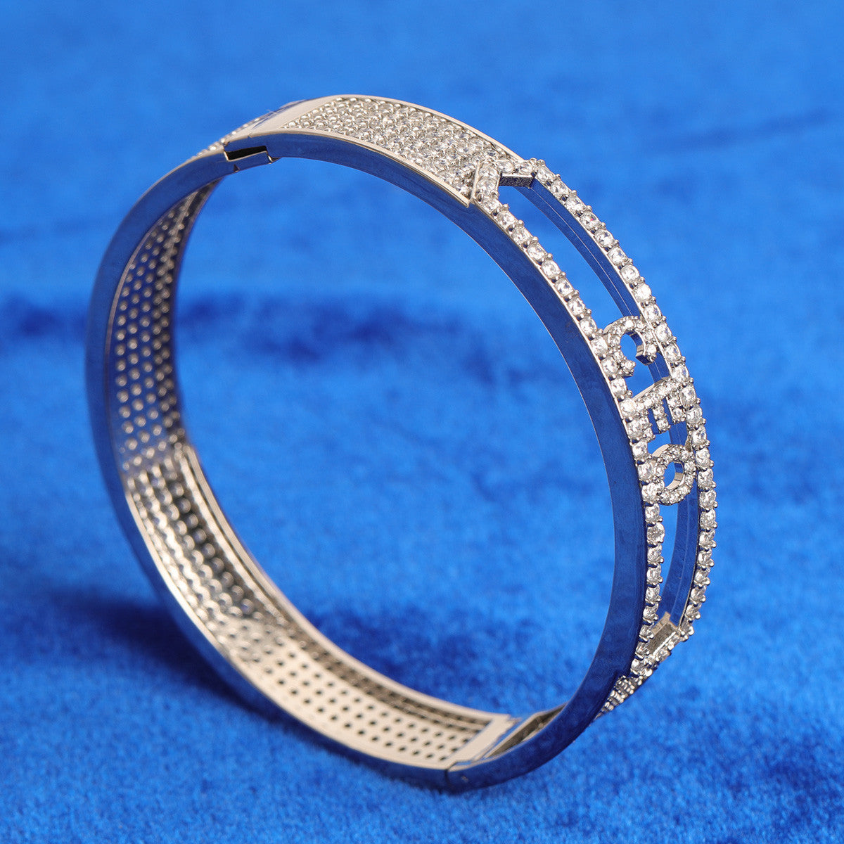 Royal Monogram | VVS Diamond CZ Custom Name Initial Bling Bracelet