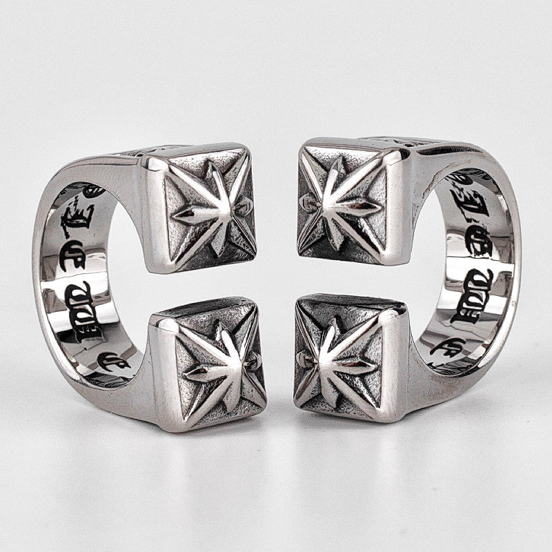 Polaris | Vintage Retro Unique Style 316L No Fade Stainless Steel Streetwear Celestial Ring