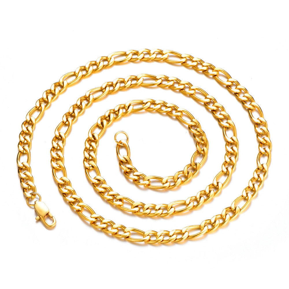 Gold Figaro Link Chain