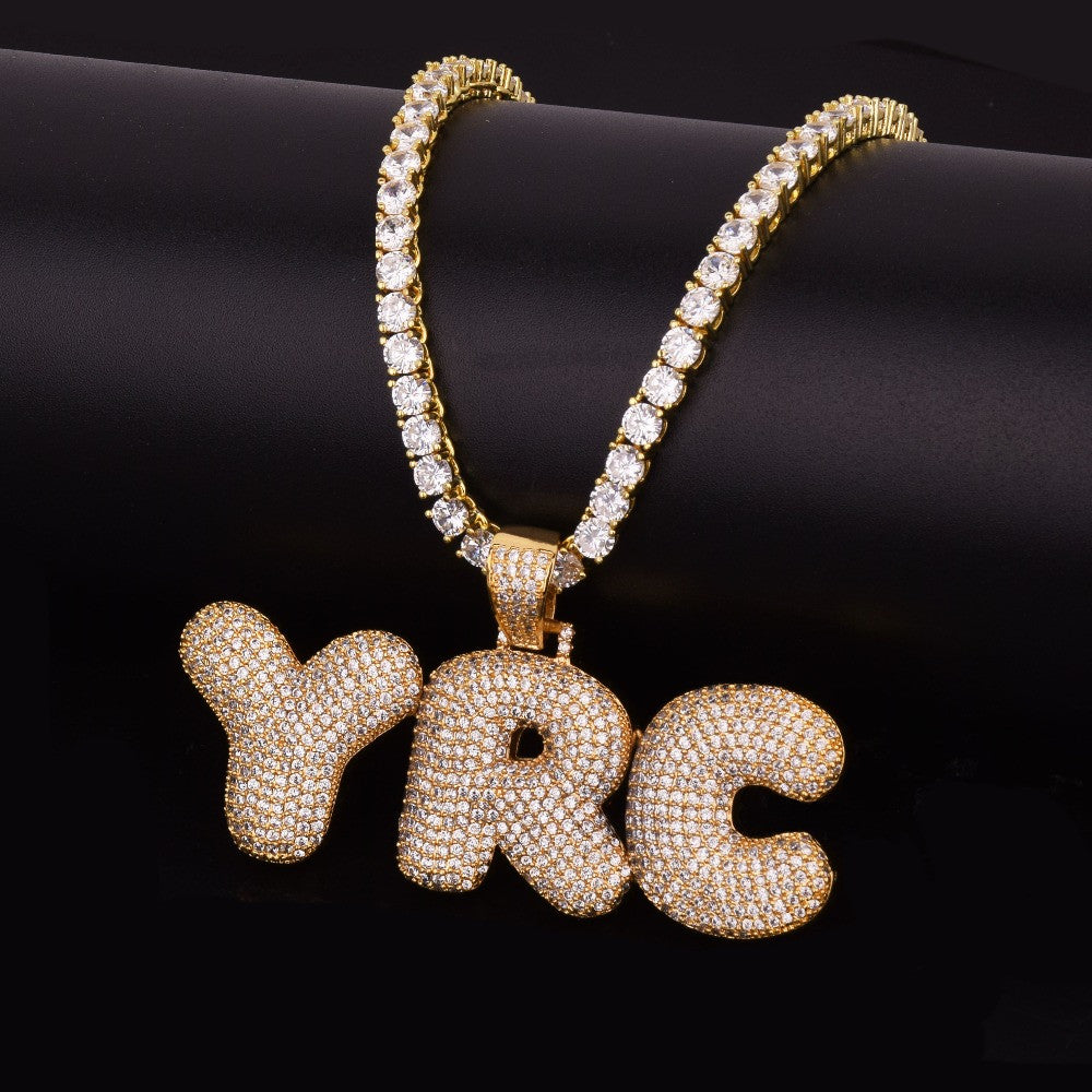 The OG | Original Custom Prong Set VVS Diamond CZ Nameplate Hip Hop Pendant