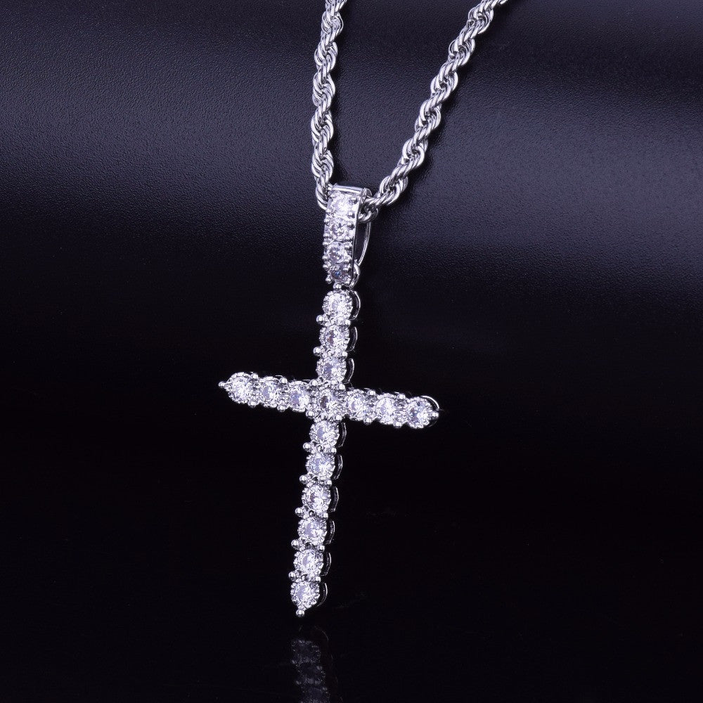 .925 Silver Classic Ancient Cross Pendant