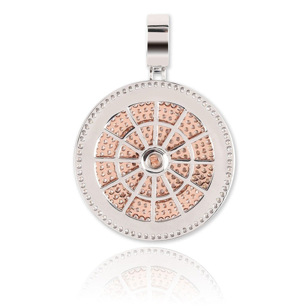 14k Gold 925 Silver Flooded Ice True Micro Pave Moveable Money Bag Hip Hop Pendant