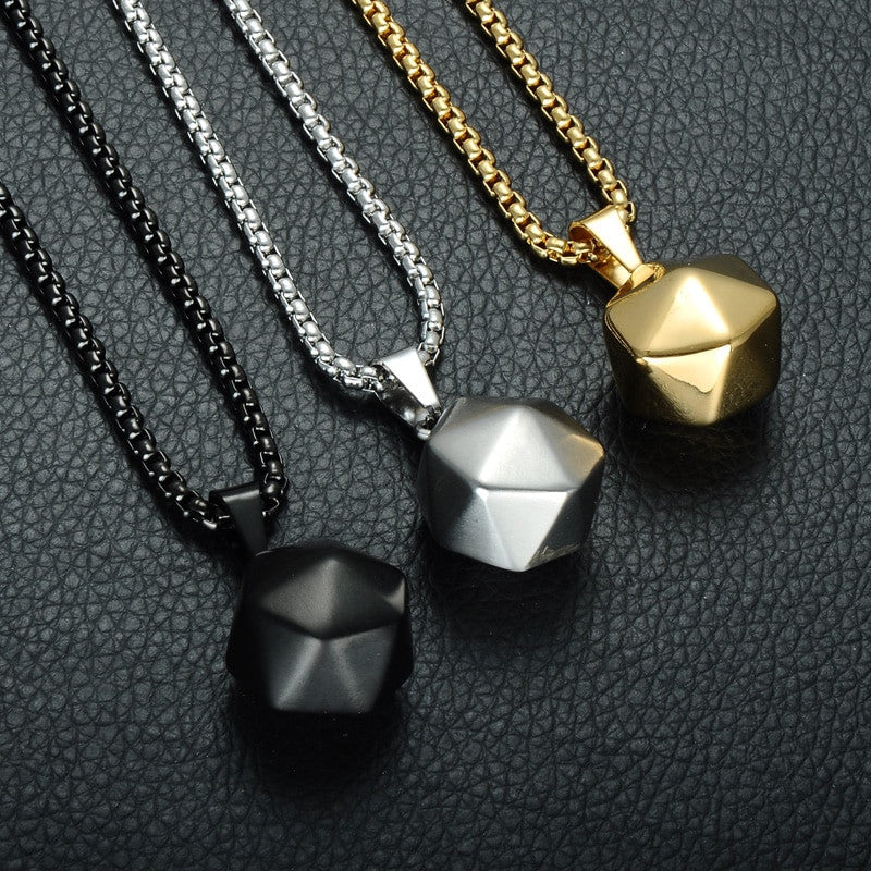 Polyhedron 14k Gold Pendant 