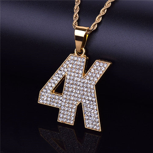 Keen Sight | Iced Blinged Out 4K Simulate Diamond Hop Chain Pendant