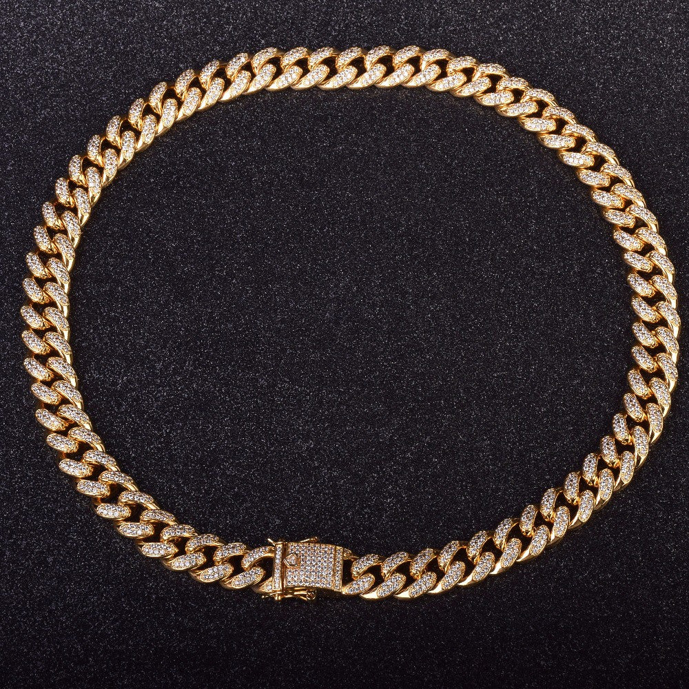 Cuban Masterpiece | 24k .925 Silver Rose Gold 12mm Cuban Link Hip Hop Chain