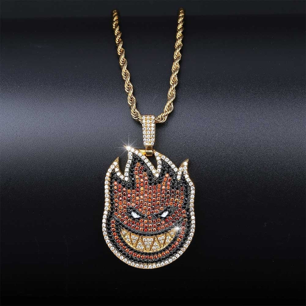 Fire Bar Spitter Demon Pendant