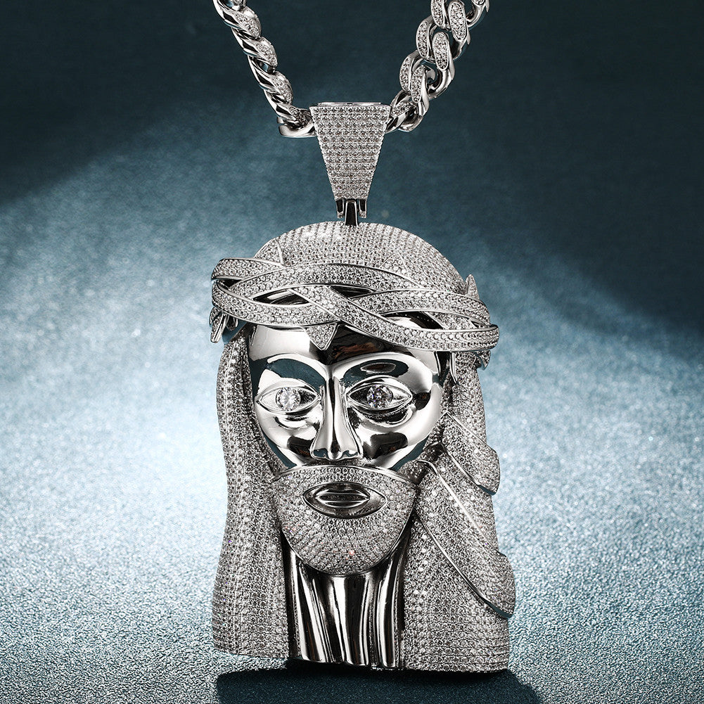 BossJesus | 18k Yellow 14k White Gold Extra Hip Hop Jesus Piece Pendant