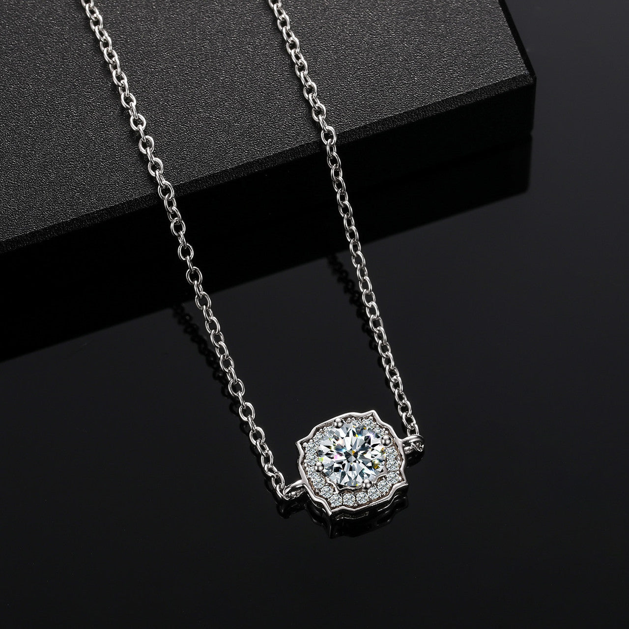 Ladies Genuine  0.5CT VVS Solid Sterling Silver Iced Luxury Bracelet